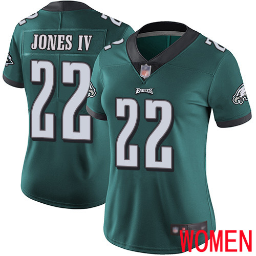 Women Philadelphia Eagles #22 Sidney Jones Midnight Green Team Color Vapor Untouchable NFL Jersey Limited